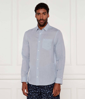 Calvin Klein Lniana koszula | Regular Fit