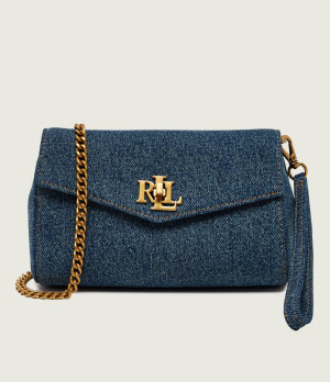 LAUREN RALPH LAUREN Jeansowa torebka na ramię Tanner