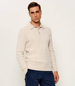 Gran Sasso Kaszmirowy sweter Tennis | Regular Fit