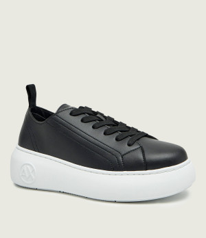 Armani Exchange Skórzane trampki