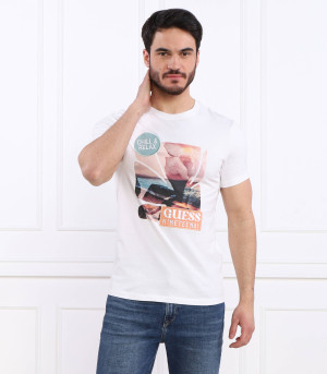 GUESS T-shirt SUNSET FLOWER | Slim Fit