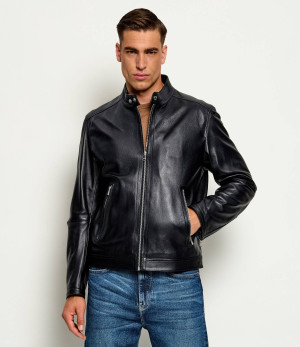 BOSS BLACK Skórzana kurtka H-Mansell5 | Regular Fit