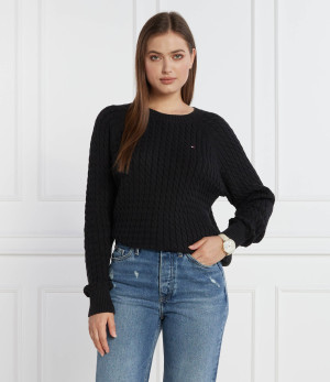 Tommy Hilfiger Sweter CO MINI CABLE | Regular Fit