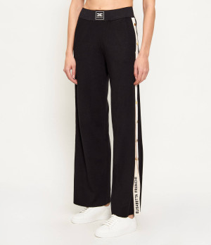 Elisabetta Franchi Spodnie dzianinowe | Regular Fit