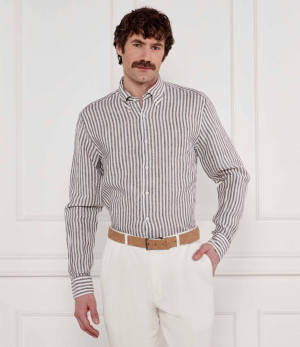 Oscar Jacobson Lniana koszula | Regular Fit