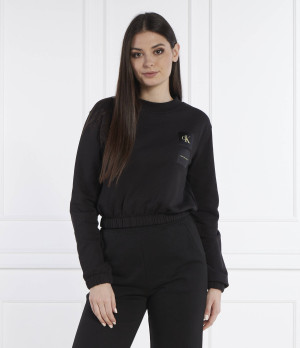 Calvin Klein Jeans Bluza SATIN BOXES | Cropped Fit