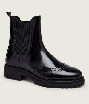 Barbour Skórzane sztyblety Fawne