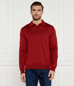 BOSS BLACK Wełniane polo Bono-L | Regular Fit
