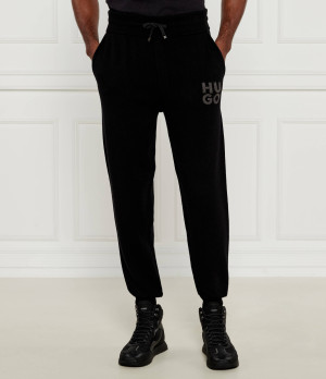 HUGO Wełniane spodnie dresowe San Steero-L | Loose fit