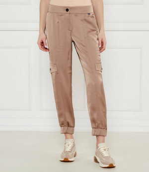 Marc Cain Satynowe spodnie cargo Ridder | Relaxed fit