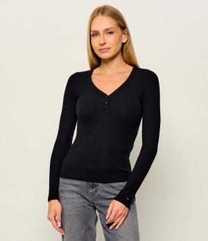Tommy Jeans Bluzka Henley | Slim Fit