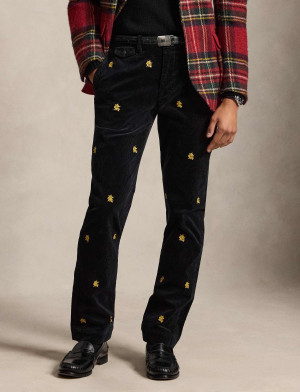 POLO RALPH LAUREN Spodnie chino Bedfort | Straight fit | sztruks