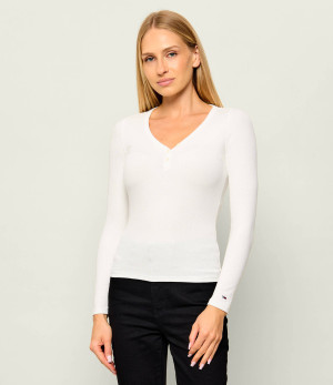 Tommy Jeans Bluzka Henley | Slim Fit