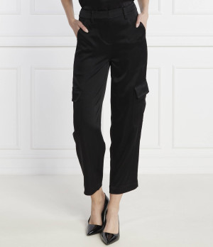 Michael Kors Spodnie SATIN CARGO PANT | Loose fit