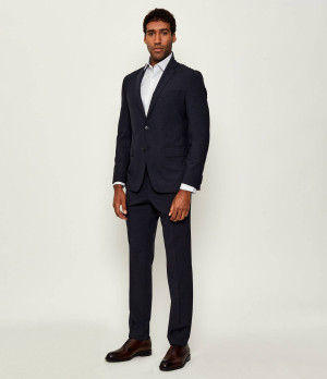 BOSS BLACK Garnitur P-Huge-2Pcs-WG-253 | Slim Fit | z dodatkiem wełny