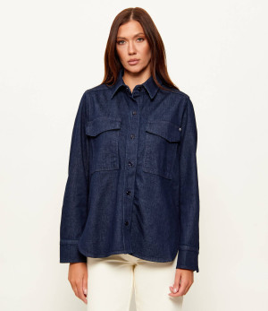 BOSS BLACK Jeansowa koszula ALOSYNE | Relaxed fit