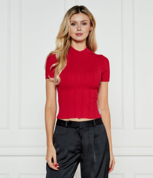 HUGO Bluzka Sarpharim | Cropped Fit