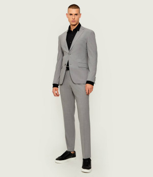 BOSS BLACK Garnitur P-Huge-2Pcs-WG-253 | Slim Fit | z dodatkiem wełny