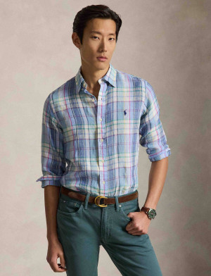POLO RALPH LAUREN Lniana koszula | Custom fit