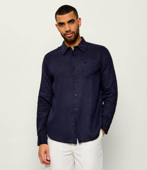 GUESS Lniana koszula | Regular Fit