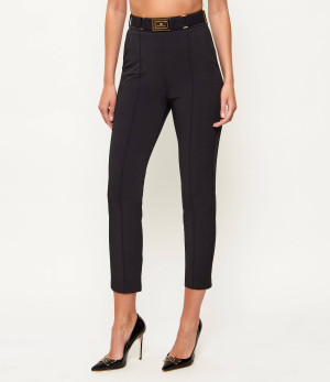 Elisabetta Franchi Spodnie z paskiem | Slim Fit