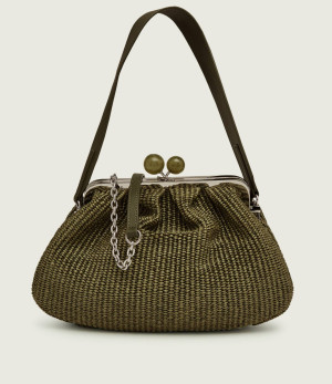 Weekend MaxMara Torebka na ramię WKAFORTUNA Pasticcino | z dodatkiem skóry