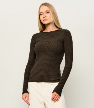 Patrizia Pepe Sweter | Slim Fit | z dodatkiem wełny