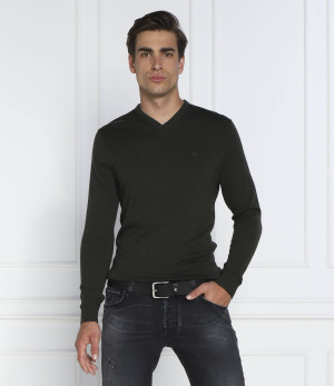 Calvin Klein Wełniany sweter SUPERIOR | Slim Fit