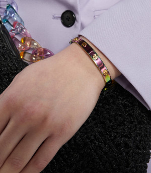 TORY BURCH Bransoletka Miller Stud Hinge Bracelet
