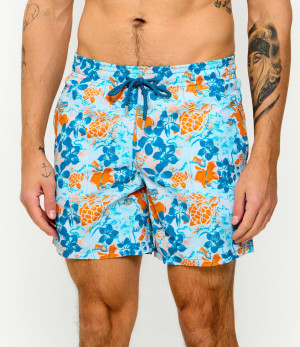 Vilebrequin Szorty kąpielowe JUNGLE TURTLES | Regular Fit