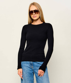 Patrizia Pepe Sweter | Slim Fit | z dodatkiem wełny