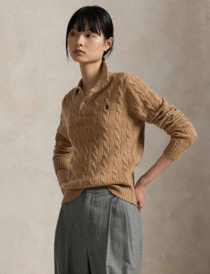 POLO RALPH LAUREN Wełniany sweter | Slim Fit | z dodatkiem kaszmiru