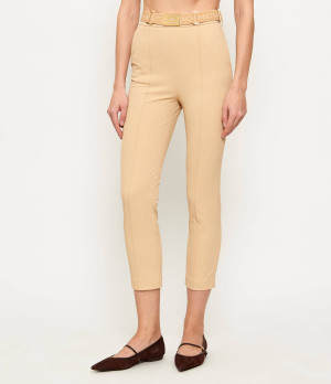 Elisabetta Franchi Spodnie z paskiem | Slim Fit