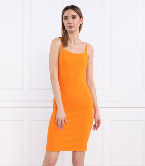 Calvin Klein Jeans Sukienka SLUB RIB STRAPPY | Slim Fit