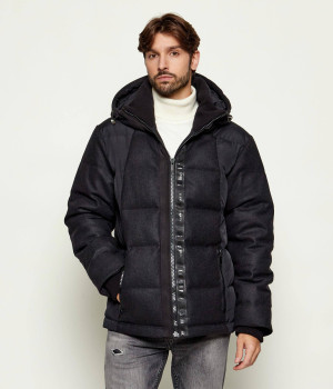 Les Hommes Wełniana kurtka z szelkami | Regular Fit