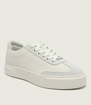 Calvin Klein Skórzane sneakersy CUPSOLE | zamsz