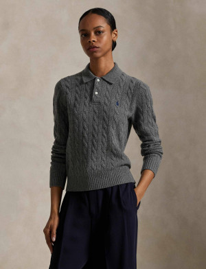 POLO RALPH LAUREN Wełniany sweter | Slim Fit | z dodatkiem kaszmiru