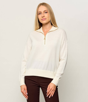 Patrizia Pepe Wełniany sweter | Regular Fit