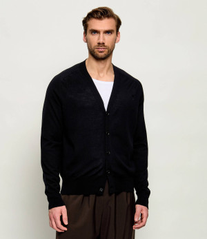 AMI Paris Wełniany kardigan | Regular Fit
