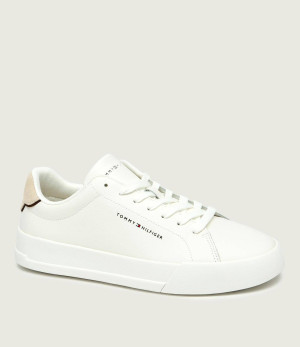 Tommy Hilfiger Skórzane sneakersy | zamsz