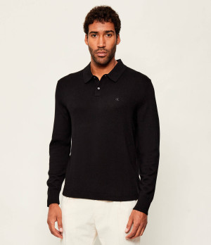 Calvin Klein Wełniane polo | Regular Fit