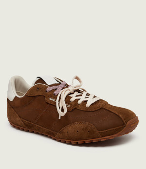 Karl Lagerfeld Skórzane sneakersy Astra Lo | zamsz