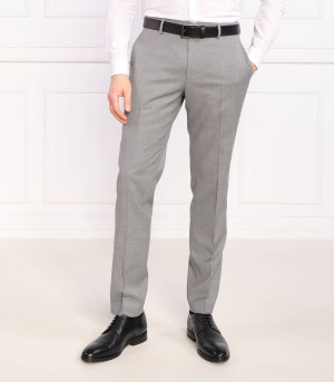 BOSS BLACK Wełniane spodnie H-Genius-MM-224 | Slim Fit
