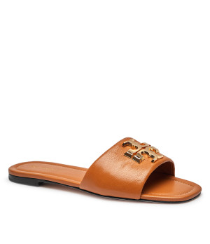 TORY BURCH Skórzane klapki ELEANOR