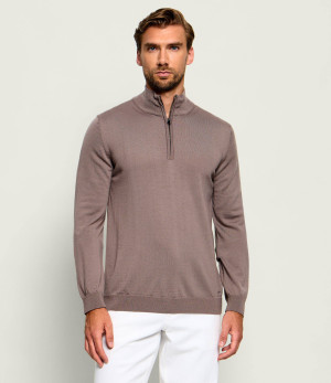 HUGO Wełniany sweter San Quirin-M | Regular Fit