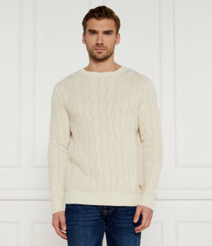 GUESS Sweter EVANDER | Regular Fit | z dodatkiem wełny