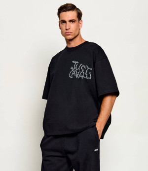 Just Cavalli T-shirt Chain Leopard | Oversize fit