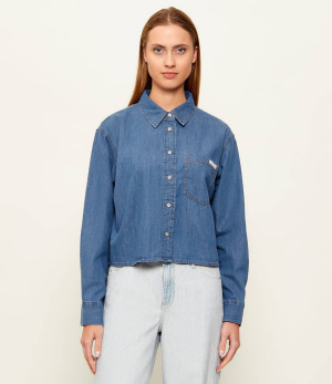 Calvin Klein Jeans Jeansowa koszula NEW DAD | Cropped Fit