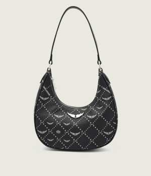 Zadig&Voltaire Skórzane hobo Z NIGHT OUT