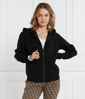 GUESS ACTIVE Bluza ALLIE SCUBA HOODIE ZIP | Regular Fit